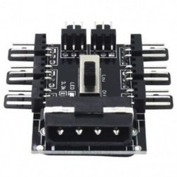 1X (PC 1-8 4Pin Molex hűtőventilátor kerékagy elosztó kábel PWM 3Pin Powe V8K4