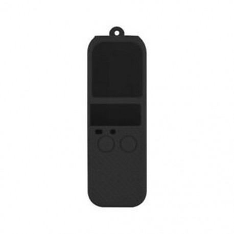 Fekete - Szilikon borító tok, hevederszíjjal, Dji Osmo Pocket Gimbal Stabi G0I6