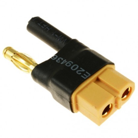 2X (4 mm-es HXT – XT60 csatlakozódugó csatlakozó adapter átalakító E9Z6)