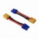 2X (3 db XT60 XT-60 dugaszos és EC3 csatlakozó adaptervezeték RC Lipo Ba X2L3-hoz)