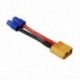 2X (3 db XT60 XT-60 dugaszos és EC3 csatlakozó adaptervezeték RC Lipo Ba X2L3-hoz)