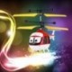 Kék - Nduction repülő rajzfilm Rc helikopter játékok mini távirányító drone Aircra J6W0
