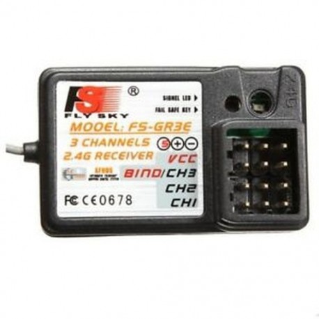 FlySky FS-GR3E 3CH 2,4 GHz-es vevő GT2 GT3 GT3B GT3C GR3C RC Autóhajó K7Y8 J5T2