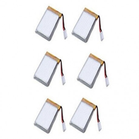 6 db 3,7 V 600 mAh 25C Lipo akkumulátor   6 az 1-ben töltő Syma X5C RC Quadcop N9F4