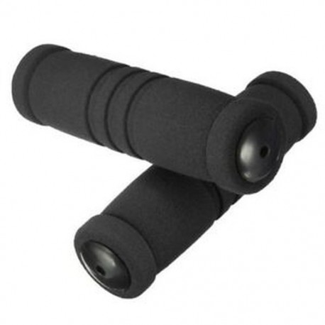 1 pár MTB kerékpár kerékpár fogantyúval ellátott lágy szivacsrúd markolat fekete W4V3
