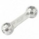 2 db ostobás alakú kerékpár-kerékkulcs-kulcs csavarkulcs javító szerszám 6mm-15mm Silve J5M6