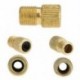 2X (5 db sárgaréz Presta-Schrader adapter szelep kerékpáros kerékpár-szivattyú X2P2)