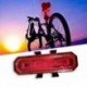 1X (4 üzemmódú LED kerékpárkerékpár hátsó farok éjszakai lámpa USB újratölthető piros L D5N5