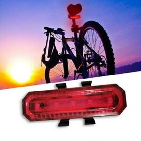 1X (4 üzemmódú LED kerékpárkerékpár hátsó farok éjszakai lámpa USB újratölthető piros L D5N5