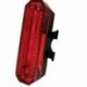1X (4 üzemmódú LED kerékpárkerékpár hátsó farok éjszakai lámpa USB újratölthető piros L D5N5