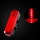 1X (4 üzemmódú LED kerékpárkerékpár hátsó farok éjszakai lámpa USB újratölthető piros L D5N5