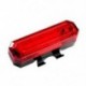 1X (4 üzemmódú LED kerékpárkerékpár hátsó farok éjszakai lámpa USB újratölthető piros L D5N5