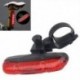 ÚJ MTB MTB Mountain Bike 5 LED vízálló hátsó hátsó lámpa piros lámpa biztonságos N2C0