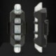 2X (Fehér Kerékpár Hátsólámpa Tölthető USB Led Hátsó Lámpa MTB figyelmeztető kerékpár N9M3