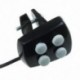1X (Kerékpár csengő 6 LED 4 hangú kürt LED lámpa elektronikus sziréna Kerékpár csengő Q8L3
