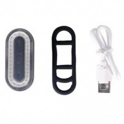 Ciklikus hátsó lámpa Kerékpár hátsó lámpa USB-töltés figyelmeztető biztonsági lámpa ovális alakú I0Q2
