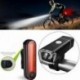 Kerékpár lámpák USB LED újratölthető készlet Mountain Cycle első hátsó fényszóró L8L7