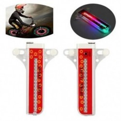 2PCS 32 LED minták Kerékpáros kerékpárok Kerékpár Szivárvány kerékjelző gumiabroncs-szórás A2C5