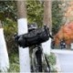 3X (ROSWHEEL ATTACK Bike vízálló táskák, elülső cső kormánykar táska Pannier Ba Y3H9
