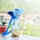 9X (nagy kapacitású cápa hordozható műanyag vicces itallé juice víz palack autó L3J6