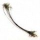 24 db / tétel Horgászcsavar Trace Wire Leader vonal Forgókerekes Spinner Shark S G7J7