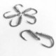 5X (10db / tétel, szénacélos horgok, szögesdrót, ponty, Jig Fishhook Spr M2F3)