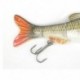 Többrészes 5 szakaszos horgászcsap-forgató csali Swimbait Basszus Shad Dace 3D W0S3