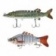 10 cm / 4 hüvelykes, 15,5 g-os bionikus, reális, kemény, több szegmensű, csali basszusgitár Walleye Ye N8C3