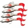 3X (4 db-os ólom fejű, puha halászati csalik hosszú farkú pesca éles kampóval lágy hal H3N3