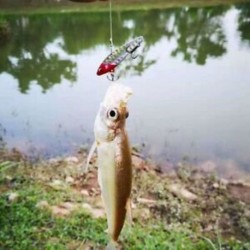 3X (Heng Jia horgászcsalók fémcsali Minnow vibe háromszoros kampóval 5 db 7 G Q2Y4