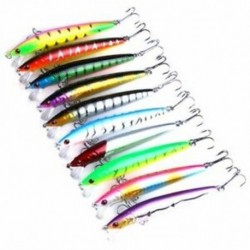 3X (Hengjia horgász csalók 95 mm 8,6 g 3D-s szemmel úszó Minnow kemény AritificialR8Y2
