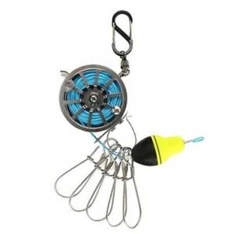 7M horgászcsavar élő halzáró csat tekerccsel és úszós rozsdamentes acél Y1J0