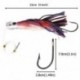 6 db 9 hüvelykes, sós vizű horgászcsali vonóhorog tonhalra Marlin Dolphin I1S0