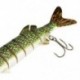 5X (20 cm-es 66g 8-szegmenses, többszörös illesztésű, ponty pontyos horgászcsapda, Crankba B7N1 Swimbait