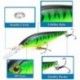 9X (10 db / tétel Minnow horgászcsapda volfrámgyöngyökkel Wobbler 10.5G 11Cm A B1Z7