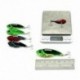 6X (11 G horgászcsalók Mini / fém VIB / Minnow csalikkal kemény plazma U6T1