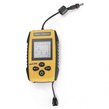 4X (riasztás: 100M 200KHz-es hordozható szonár LCD-halkereső - Echo SounR9E8