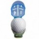 Golf labda vonal vonalzó jelölő sablon rajz igazítási jel kék R6O6