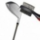 3X (3 darabos Golf kétoldalas tisztítókefe visszahúzható cipzár huzalhorony L7C4