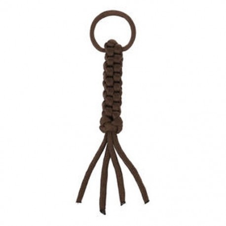 Négyszövésű Paracord kés kés - barna K8X5 B6E3