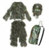 5 darabos új Ghillie ruha Camo Woodland álcázási erdei vadászat 3D W6Q9