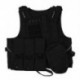 4X (mellény nylon kabát fekete MOLLE Combat Airsoft Paintball G9R1)