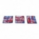 4X (Arcvédő amerikai 3PCS, amerikai zászló bandana, varrat nélküli arcmaszk, NeckY8L3