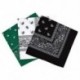 Fekete &amp  piros és sötétkék - 3 bandana Paisley férfi és nő készlet 57 x 57 cm H2G2