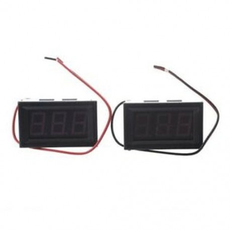 2 mini piros LED-es digitális voltmérő voltos mérőpanel 4.5-30V Z5J6