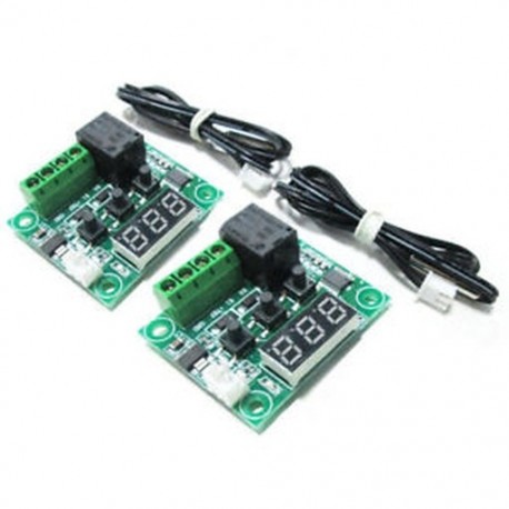 2x W1209 12 V DC digitális hőmérsékletszabályozó kártya Mini Electronic Temper B3O4