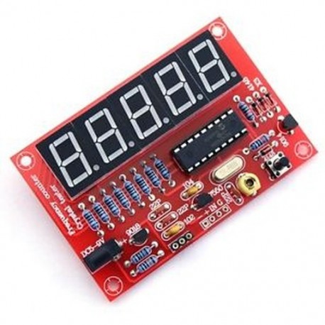 50 MHz-es kristály oszcillátor frekvenciaszámláló tesztelők DIY Kit 5 felbontású Di I1H5