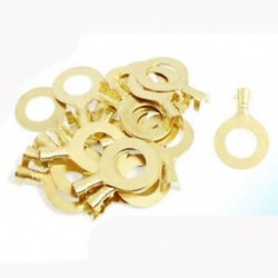 1X (20 db, 5 mm átmérőjű vezeték, nem szigetelt gyűrűs krimpelő csatlakozók, 10 mm P7J5)
