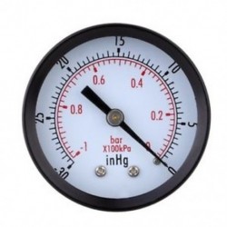 Manométer - 0 ~ -30 inHg 0 ~ -1 bar Mini Dial T8V1 vákuum nyomásmérő