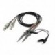 2db P6100 precíziós oszcilloszkóp szonda 14cm 1X 10X 100MHz teszt szonda V4Q8
